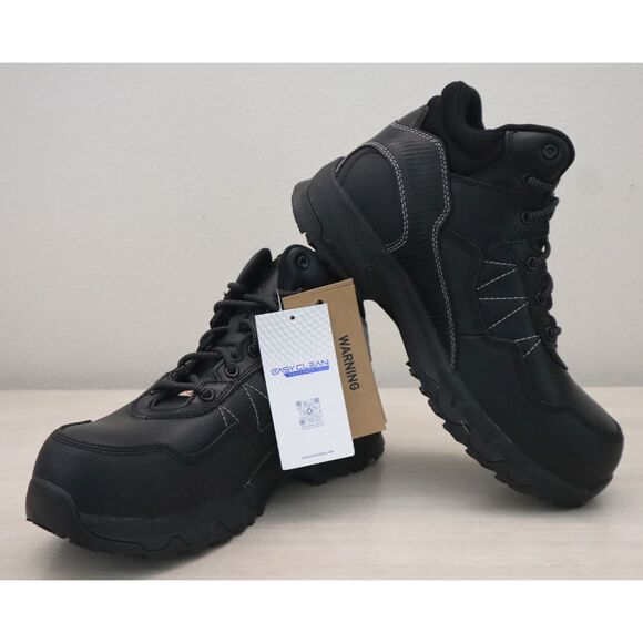 Shoes for Crews x Ace Men's Sz 9.5M Black Piston Mid - Aluminum Toe Work Boots - Picture 13 of 14